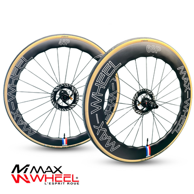 OFFRE PREMIUM : 45 / 68 PNEU CARBON WAVE SHAPE DISC BRAKE  + PNEUS VITTORIA + DISQUES SHIMANO