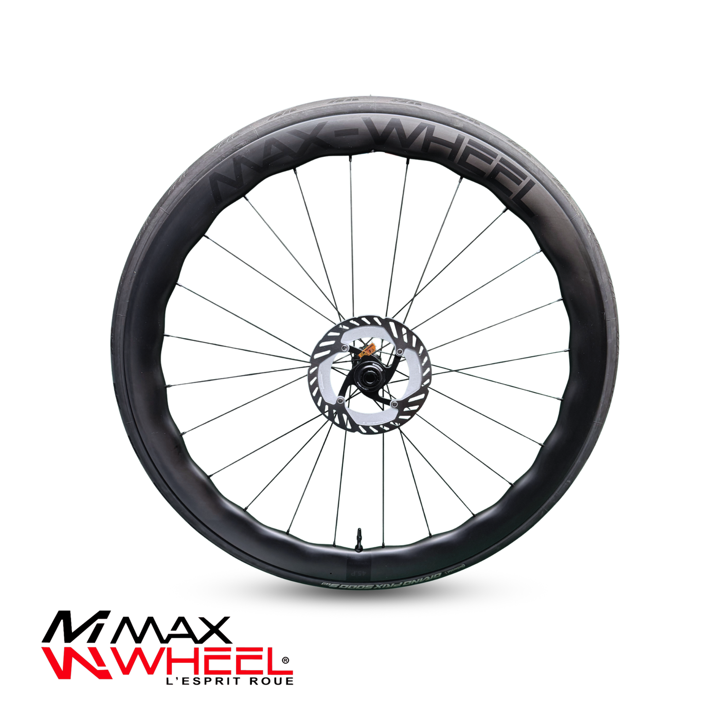 OFFRE : 45 PNEU CARBON WAVE SHAPE DISC BRAKE NOIR + PNEUS CONTINENTAL GP5000 STR + DISQUES SHIMANO