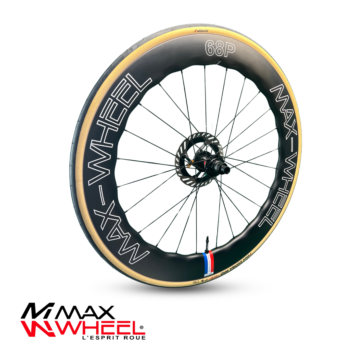 OFFRE PREMIUM : 45 / 68 PNEU CARBON WAVE SHAPE DISC BRAKE  + PNEUS VITTORIA + DISQUES SHIMANO